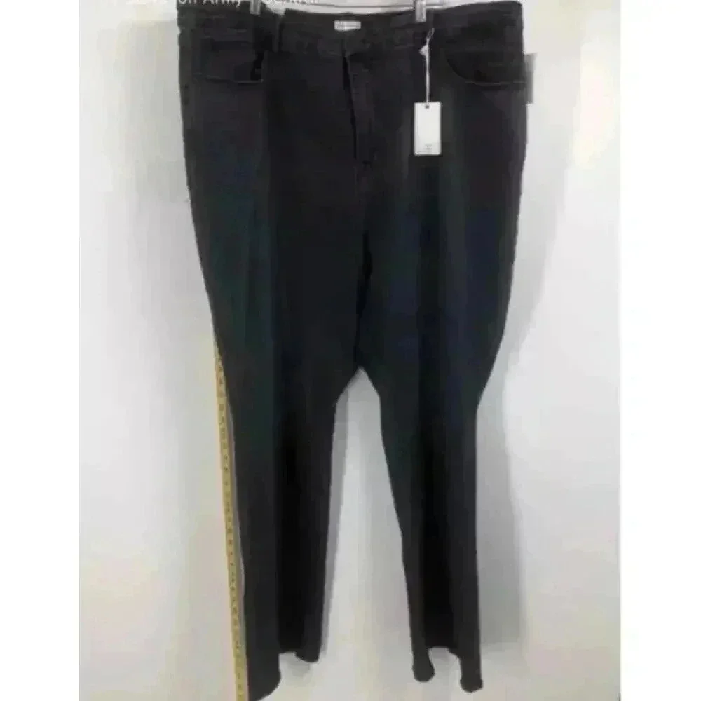 Good American Women's Black Skinny Jeans 26 Mid Rise Dark Wash Slim Fit NWT‎